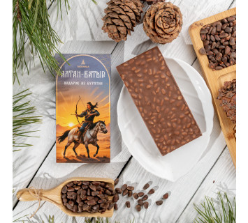 Шоколад молочный с кедровым орехом 